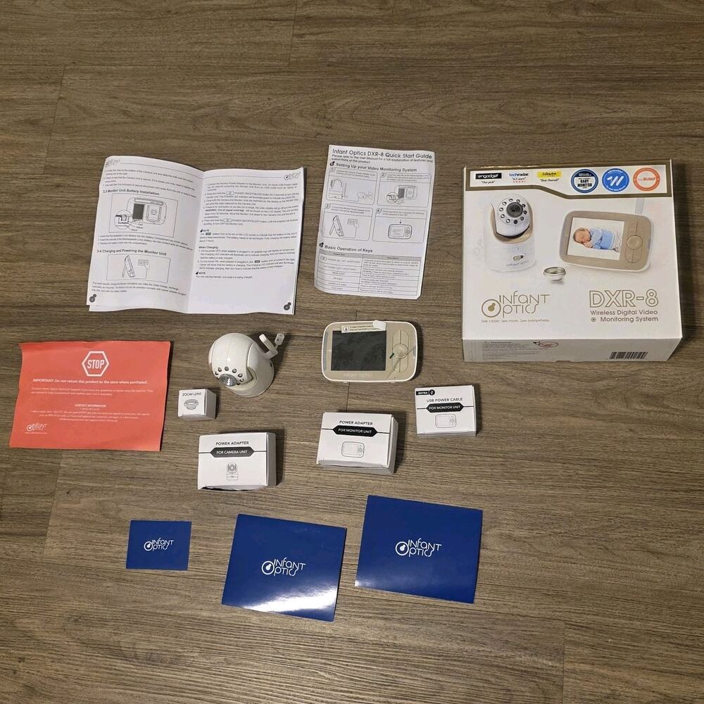 Infant Optics DXR-8 Baby Monitor and Camera TESTED WORKING READ DESCRIPTION